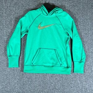 Nike Therma Fit Green Pullover Hoodie‎ Athletic Sweatshirt Men's L